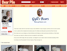 Tablet Screenshot of gyllsbears.bearpile.com