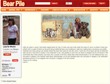 Tablet Screenshot of laurieloubears.bearpile.com